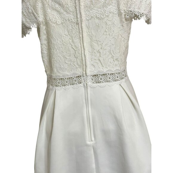 Francescas White Off-The-Shoulder Lace Dress Size Small - Picture 9 of 15